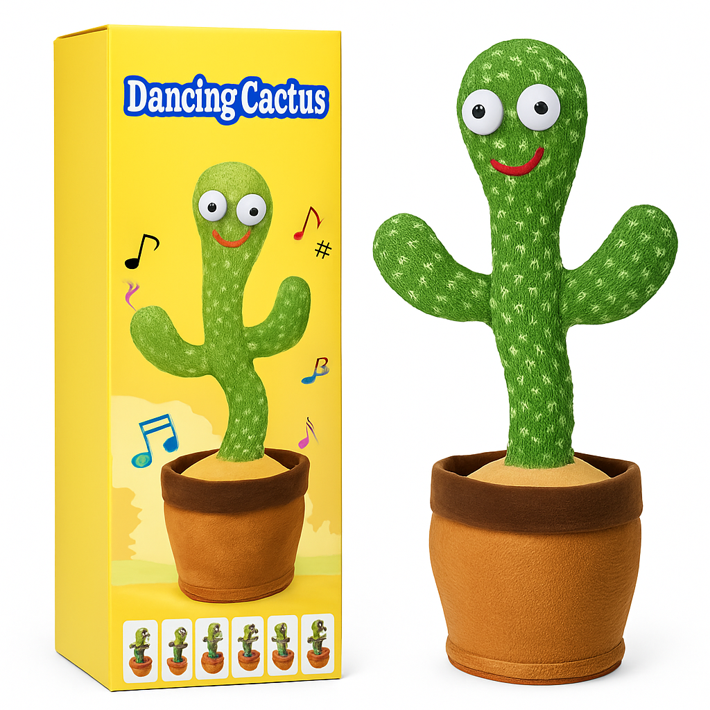 Dancing Cactus Toy for Kids – Singing, Talking, and Dancing Plush Gift - Image 2
